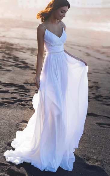 White Beach Wedding Dresses, Casual ...
